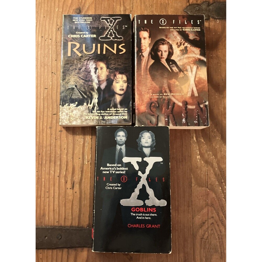 THE X FILES Paperback Lot GOBLINS SKIN RUINS Anderson Mezrich Grant